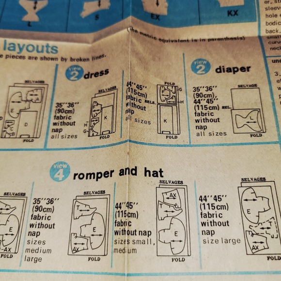 Vintage Simplicity 7208 Baby Doll Clothes Sewing Pattern 17–18" 70s - Picture 8 of 9